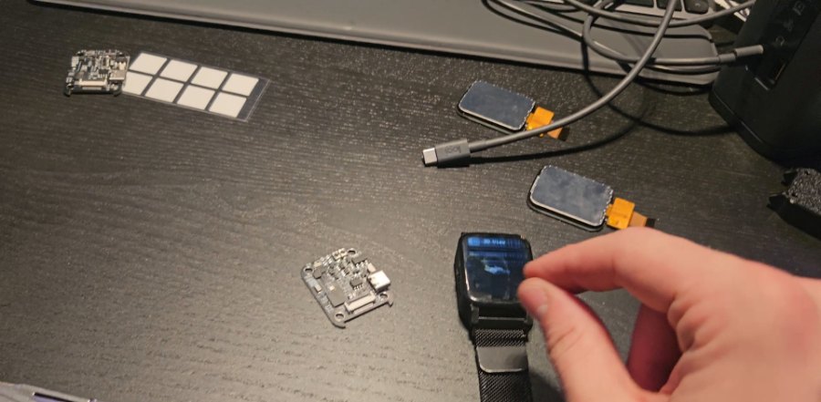 Putting a watch together at the bench