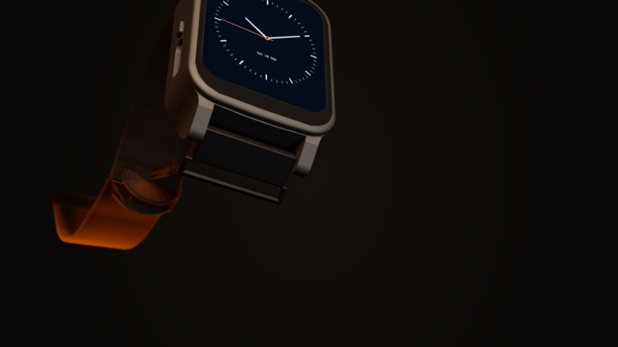 Render of the side, with the side button