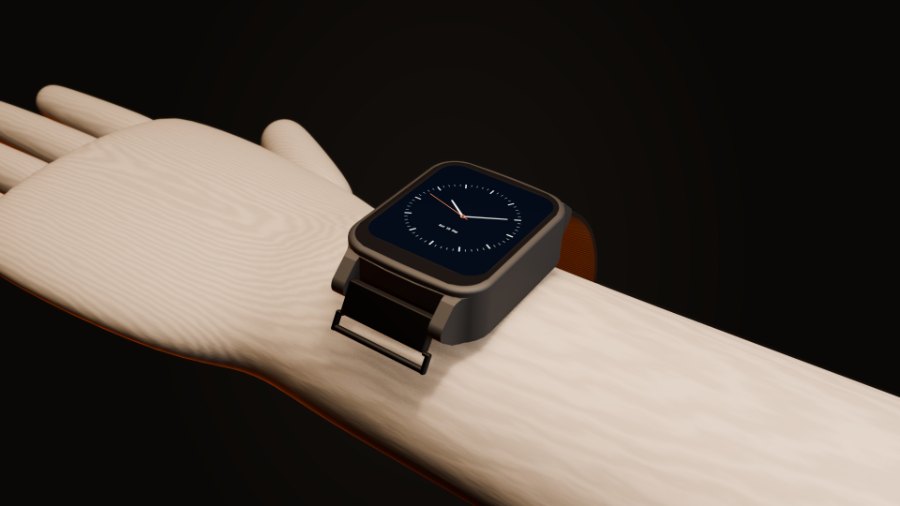 Render of EWatch on a wrist