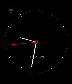Analogue watch face