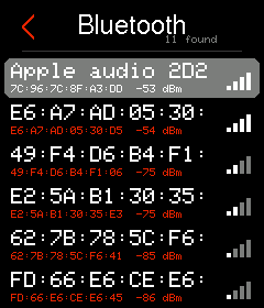 Scanning for Bluetooth devices