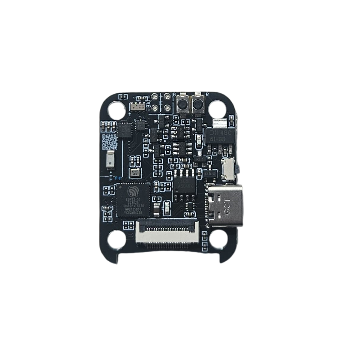 The EWatch bare board: the assembled ESP32-S3 circuit board with its USB-C port